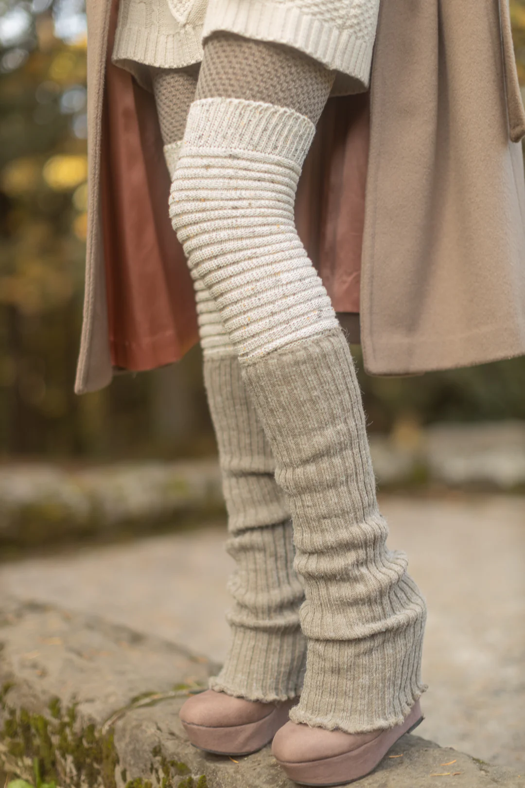 Ribbed Knit Leg Warmers - Image 13
