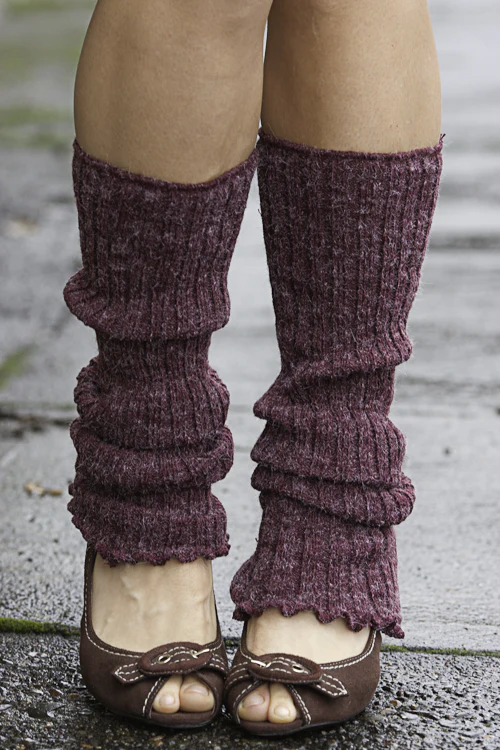 Ribbed Knit Leg Warmers - Image 3