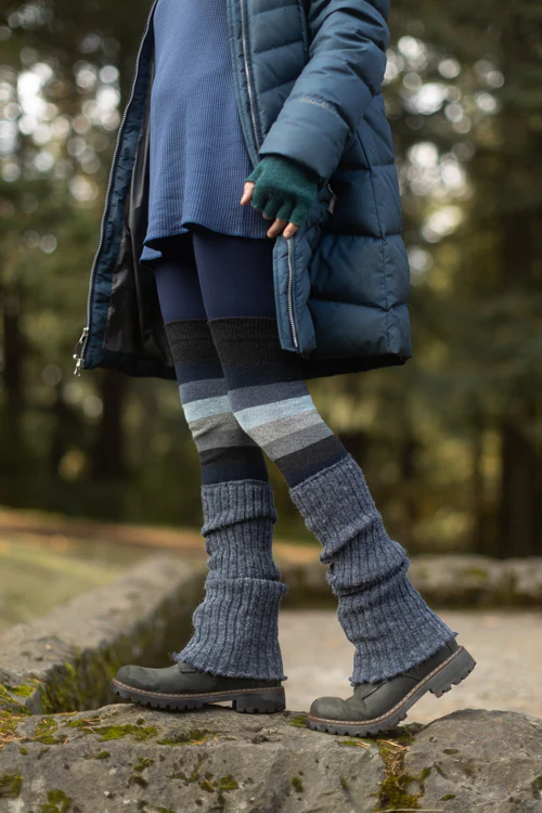 Ribbed Knit Leg Warmers - Image 8