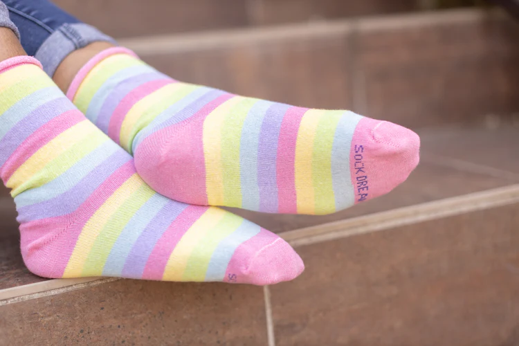 Roll Top Crew - Candy Pastel Rainbow - Image 5