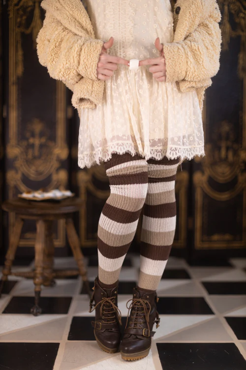 S'mores Stripes Thigh High