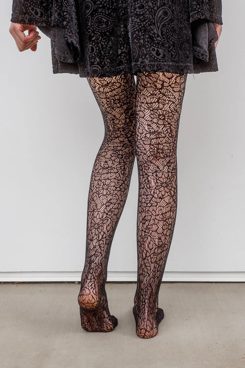 Shedar Floral Net Tights - Image 5