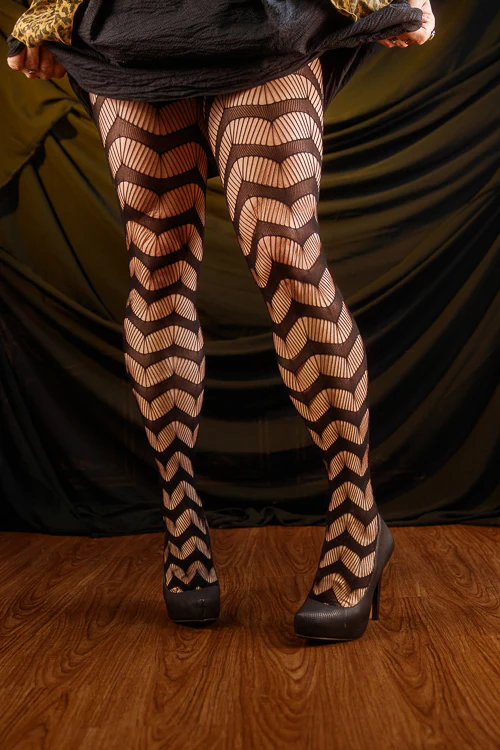 Slinking Through the Web Net Tights - Image 2