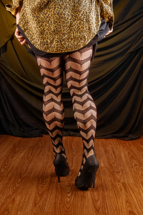Slinking Through the Web Net Tights - Image 3