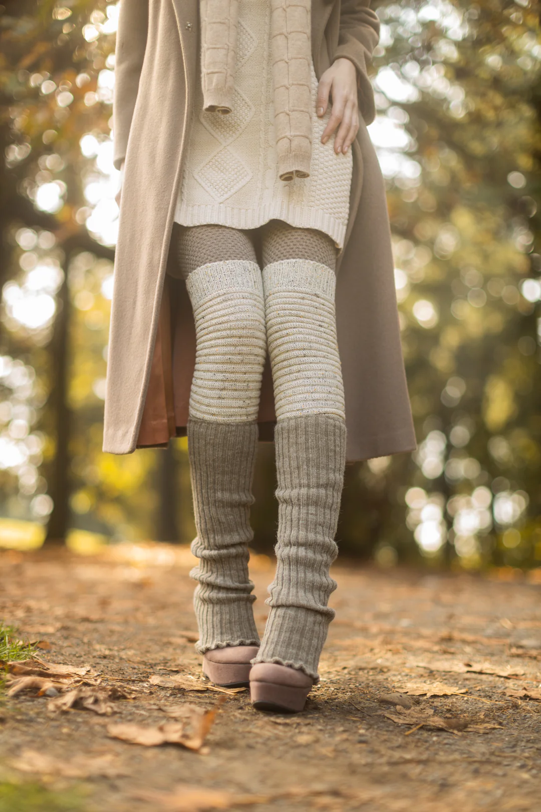 Ribbed Knit Leg Warmers - Image 12