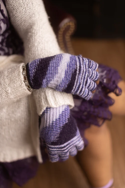 Space Dyed Fingerless Gloves - Image 6