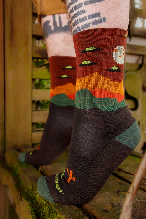 Spaced Out Wool Hiking Crew - Image 2