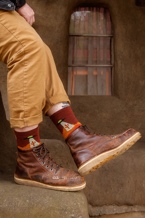 Spaced Out Wool Hiking Crew - Image 4