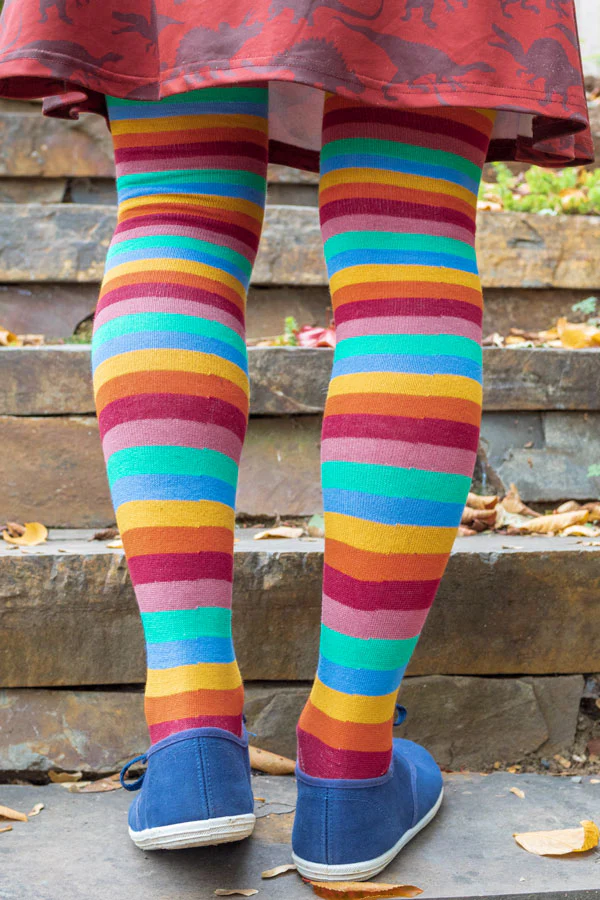 Striped Over the Knee Toe Socks - Image 33
