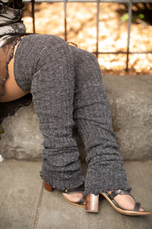 Super-Long Ribbed Leg Warmers - Image 5