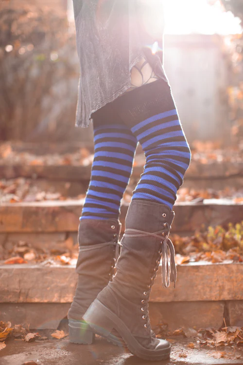 Super Stripes Thigh High Socks - Image 11