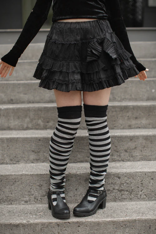 Super Stripes Thigh High Socks - Image 2