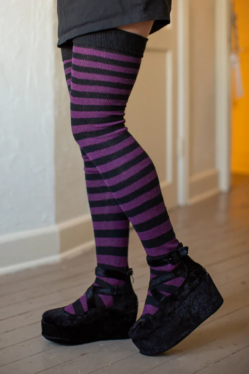 Super Stripes Thigh High Socks - Image 6