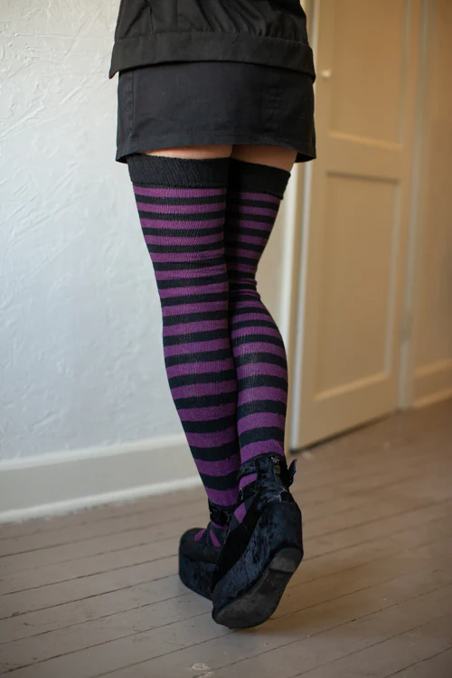 Super Stripes Thigh High Socks - Image 8