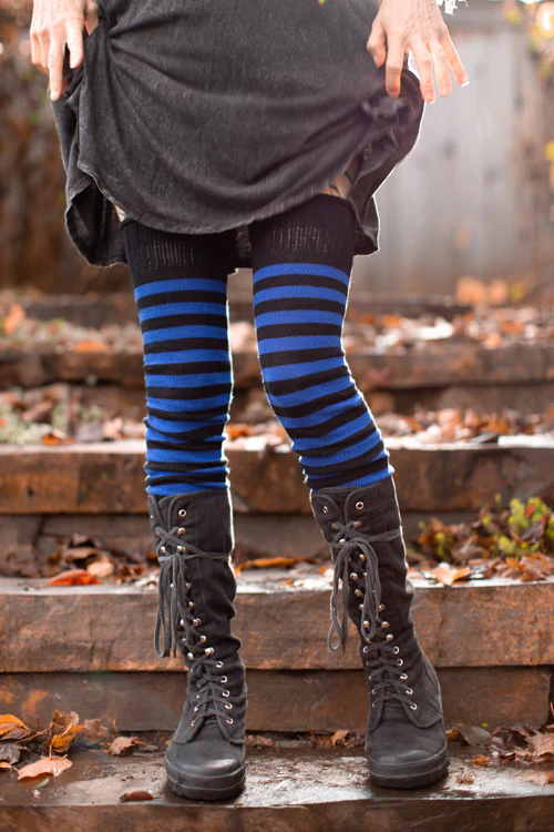 Super Stripes Thigh High Socks - Image 9