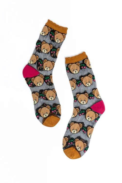 Teddy Bear Ruffle Sheer Crew - Image 4