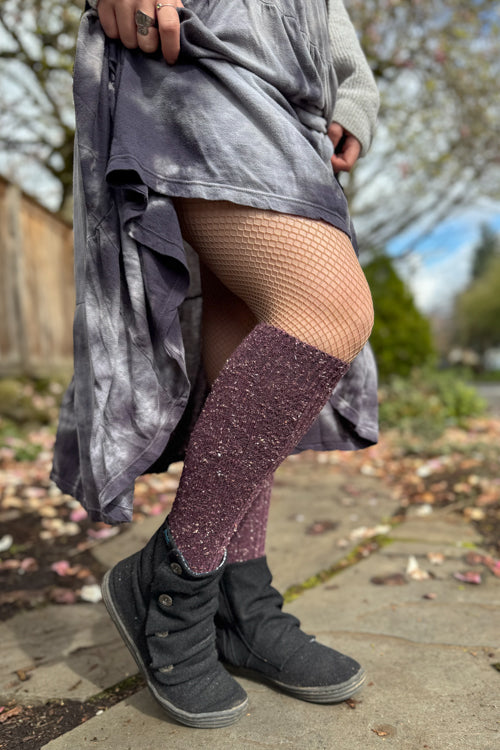 Tweed Knit Diamond Rib Socks - Image 10