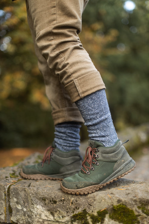 Tweed Knit Diamond Rib Socks - Image 3