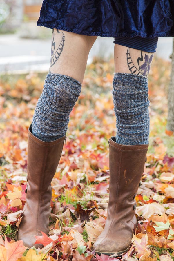 Twisted Yarn Ribbed Over the Knee