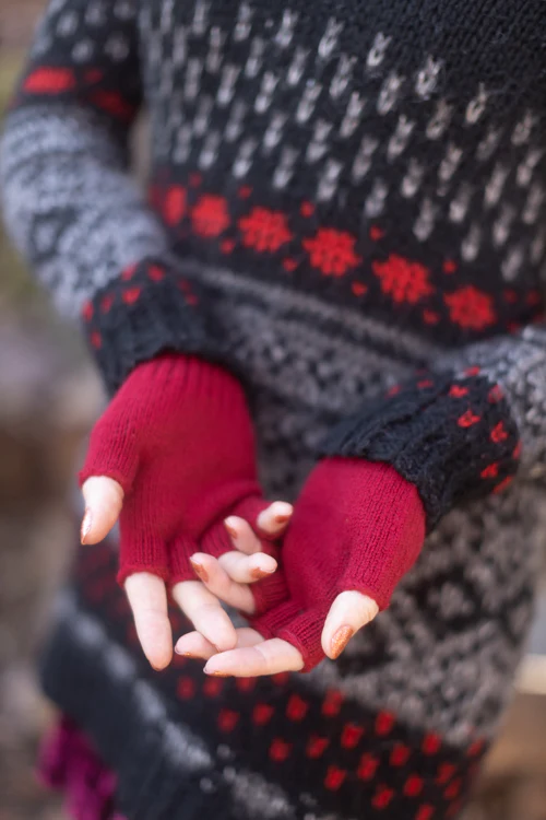 Wool Fingerless Gloves - Image 22