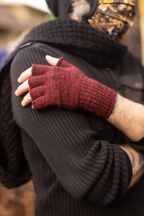 Wool Fingerless Gloves - Image 8