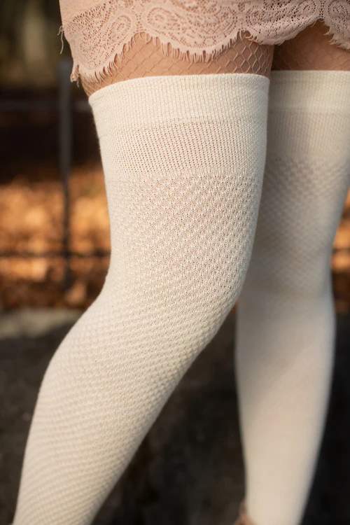 Wool Waffle Extraordinary Thigh High - Image 8