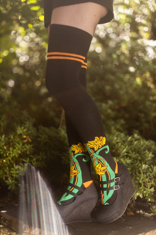 XL-FOOT Botanical Nouveau Thigh High Socks - Image 14