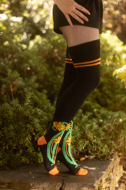 XL-FOOT Botanical Nouveau Thigh High Socks - Image 15
