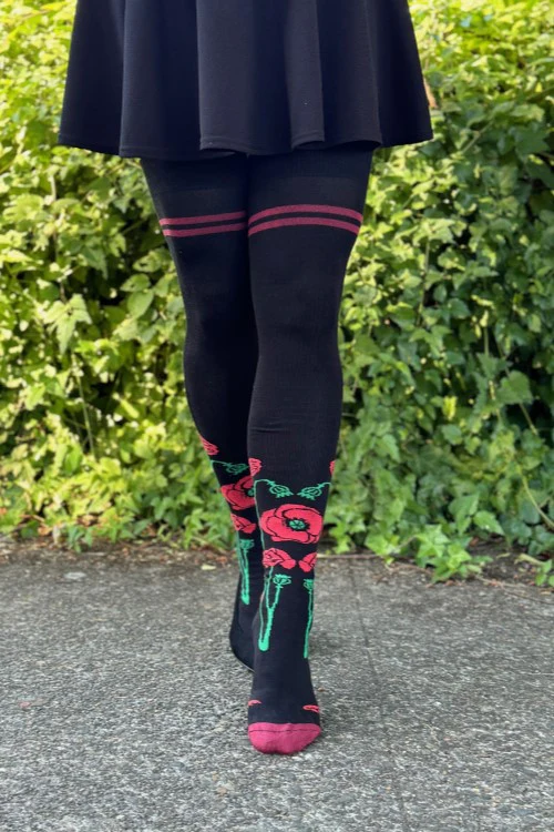 XL-FOOT Botanical Nouveau Thigh High Socks - Image 6