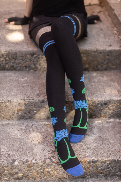 XL-FOOT Botanical Nouveau Thigh High Socks - Image 8