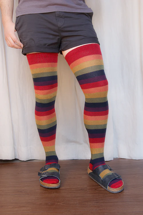 XL-FOOT Longer Harvest Rainbow Extraordinary Socks