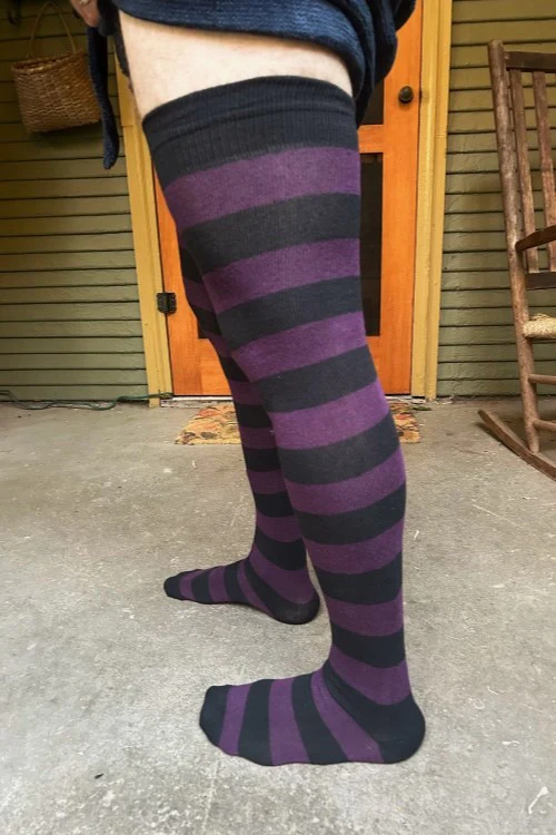 XL-FOOT Longer Striped Extraordinary Thigh High - Image 6