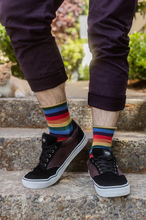 XL-FOOT Over the Rainbow Roll Top Crew