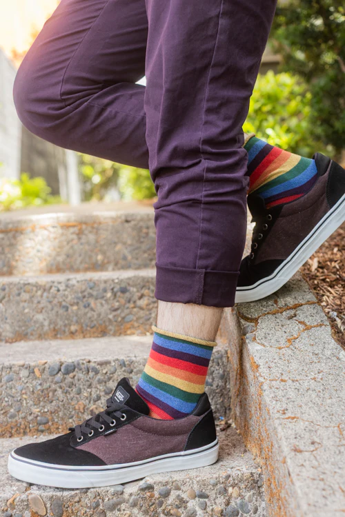 XL-FOOT Over the Rainbow Roll Top Crew - Image 3