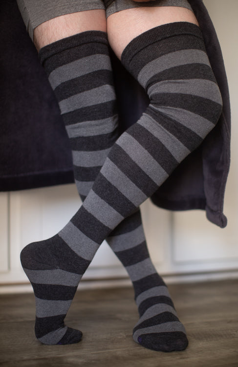 XXL-FOOT Longer Striped Extraordinary Thigh High - Image 4
